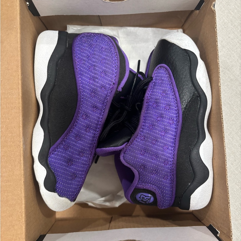 AIR JORDAN TODDLER Kids Air Jordan 13 TD "Purple Venom" Size 8c - Picture 2 of 9